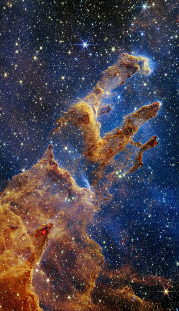 Webb chụp một bức chân dung tuyệt đẹp, đầy sao của Trụ cột Sáng tạo 3 Webb s portrait of the Pillars of Creation pillars