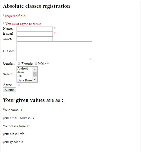 PHP - Biểu mẫu hoàn chỉnh 3 complete form