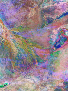 Earth from Space Okavango Delta Botswana pillars