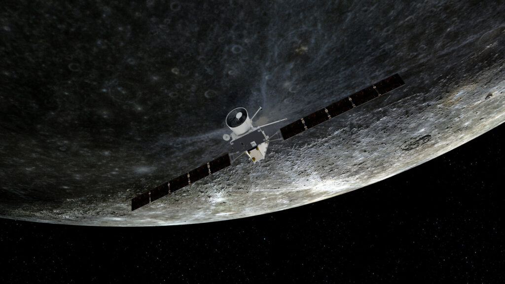 BepiColombo Mercury flyby pillars