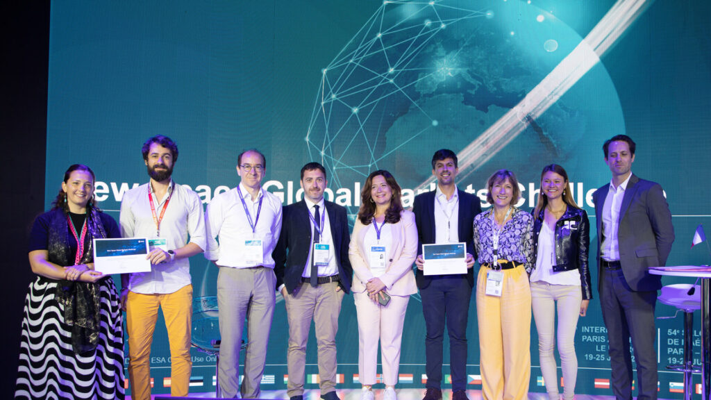 Paris Air Show 2023 New Space Global Markets Challenge Pitch Competition award ceremony pillars