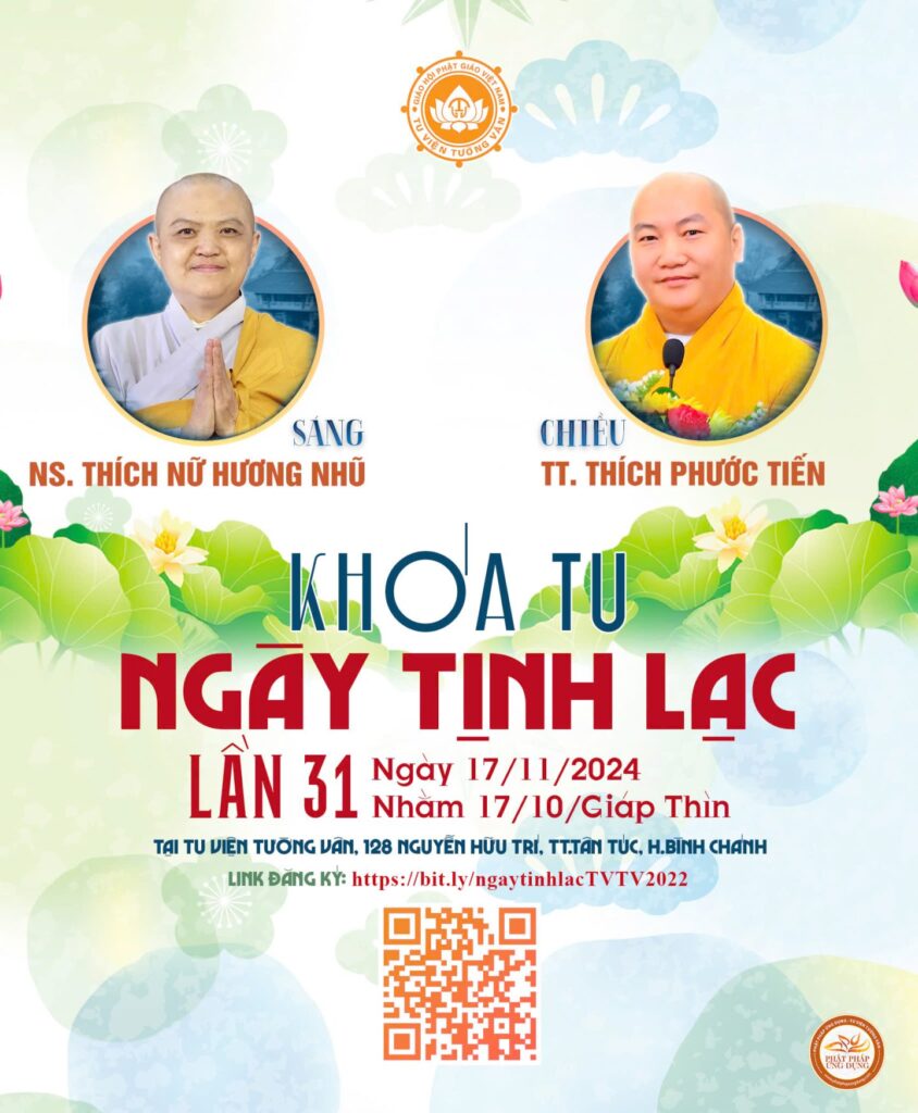 KHÓA TU NGÀY TỊNH LẠC lần 31 - Khoá Tu 1 poster KT 31