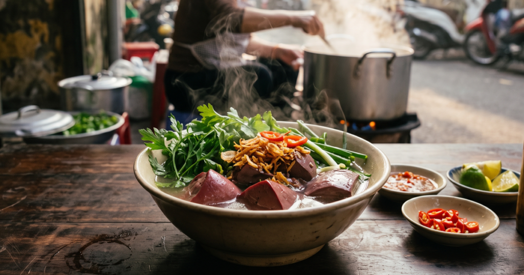 Ăn tiết lợn có bổ máu không? Điều cần biết nếu thường xuyên mệt mỏi, chóng mặt 2 edit an tiet lon luoc co tot khong 17917755094251740440518 389 90 1421 2059 crop 1791775626279741632610